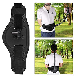 Wewoo Sangle ceinture avec adaptateur et vis pour GoPro HERO7 / 6/5/5 Session / 4 Session / 4/3 + / 3/2/1, Fusion, Xiaoyi et autres caméras d'action (GP448) (Noir) 