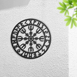 DEKORY Viking Vegvisir Décoration Murale en Métal 45 x 45 cm