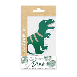 Scrapcooking Grande bougie - Dino 15 x 7,2 x 0,9 cm 