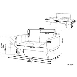 Avis Beliani Canapé-lit BREKKE Rose
