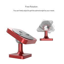 Wewoo Support Voiture rouge pour iPhone, Galaxy, Sony, Lenovo, HTC, Huawei et autres Smartphones Universel Stand Paste Type 360 Degrés Rotation Magnétique de Téléphone, pas cher