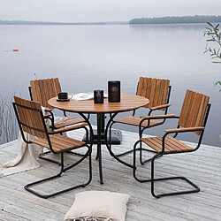 Venture Home Table ronde et 4 chaises de jardin Holmsund.