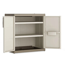 Concept Usine Armoire de rangement basse XL Excellence - Sable/Beige