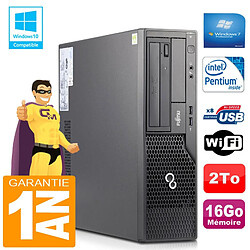 PC Fujitsu Esprimo E500 E85+ SFF Intel G640 RAM 16Go Disque 2 To Wifi W7 · Occasion 