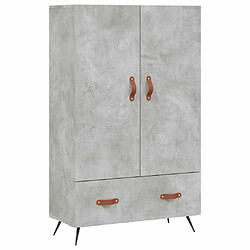 Maison Chic Buffet,Meuble de Rangement,commode pour salon,Cuisine gris béton 69,5x31x115 cm bois d'ingénierie -MN66138