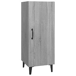 vidaXL Buffet Sonoma gris 34,5x34x90 cm Bois d'ingénierie