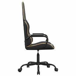 Acheter Maison Chic Chaise de jeu, Chaise gaming, Fauteuil gamer d'ordinateur,Chaise de Bureau Noir et doré Similicuir -GKD88859