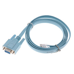 Avis Db 9 Broches Rs232 Série à Rj45 Cat5 Ethernet Adaptateur Lan Console Câble Bleu