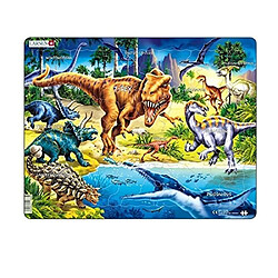 Larsen Puzzle encadré Dinosaures crétacés 57 pièces, NB3 