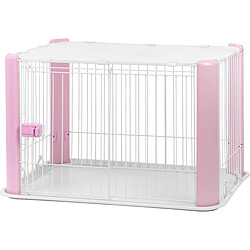 Iris Ohyama, parc pour chien / cage d'extérieur / enclos / chenil avec toit - Pet Circle - CLS-960, rose, 7,3 kg, 92 x 63 x 60 cm