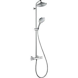 Hansgrohe - Colonne de douche Raindance S 240 mm 1 jet EcoSmart avec mitigeur thermostatique chromé