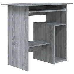 Maison Chic Bureau,Table de travail pour chambre Sonoma gris 80x45x74 cm Bois d'ingénierie -GKD76069