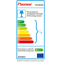 Avis Ventilateur de plafond 102cm + lumière - dlhb42s - BESTRON