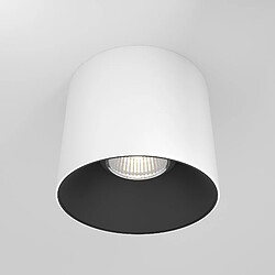 MAYTONI Downlight monté en surface blanc, noir, 10cm 3000K 