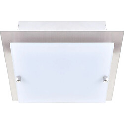 Plafond LARGE 2xG9 L.20xL.20xH.6cm Nickel