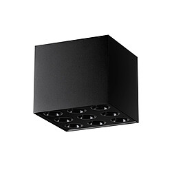 Sollux Downlight minimaliste monté en surface noir Matériau : AluminiumColoris : NoirNombre d'ampoules : 9Type d'ampoule : LED intégréPuissance max par ampoule (W) : 16Ampoules incluses : OuiIP : 20Hauteur en Cm : 8.30L