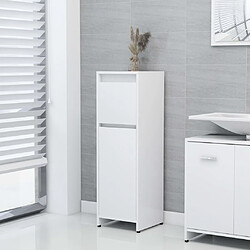 Maison Chic Armoire de salle de bain,Meuble de rangement,Meuble haut Blanc 30x30x95 cm Aggloméré -GKD945246