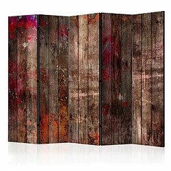 Paris Prix Paravent 5 Volets Stained Wood 172x225cm