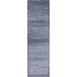 Vidal Tapis de couloir en laine 300x84 gris Darya