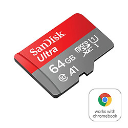 Mgm SanDisk Ultra - Flash-Speicherkarte (microSDXC-an-SD-Adapter inbegriffen) - 64 GB - A1 / UHS-I U1 / Class10 - microSDXC UHS-I