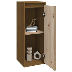 Avis vidaXL Armoire murale Marron miel 30x30x80 cm Bois de pin massif