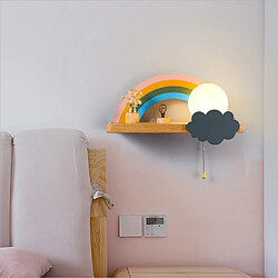 Acheter Universal Applique murale de lit de chambre 12W Arc-en-ciel et étagère d'étude (trichrome)