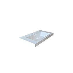 Le Quai Des Affaires Plan de toilette GLAM 2 80cm / Blanc 