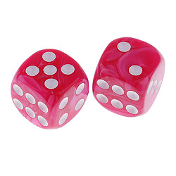 Acheter 50 pièces dés à 6 faces dés numérique dés parti bar jeu de cartes accessoires rose rouge