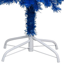 Avis vidaXL Arbre de Noël artificiel pré-éclairé et boules bleu 210 cm PVC