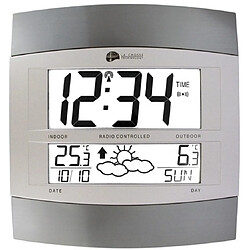 WS6158 IT Argent Alu - Horloge Météo- La Crosse Technology 