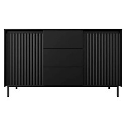 Bestmobilier Girona - buffet bas - noir - 153 cm Girona - buffet bas - noir - 153 cm - Noir