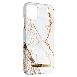 Coque iPhone 11 Pro Carrara Gold Résistante Design Épuré Ideal of Sweden