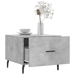 Acheter Maison Chic Lot de 2 Tables basses,Table Console pour salon gris béton 50x50x40 cm bois d'ingénierie -MN54203