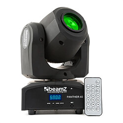 BeamZ Panther 40 Spot LED Movinghead 45 W 7 Gobos 7 couleurs DMX Télécommande IR BeamZ 