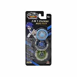 Auldey INFINITY NADO ? TOUPIE NADO ET 2 ANNEAUX EMPILABLES ? Pack 3 en 1 Exclusif avec 1 Mini Toupie Bleue et 2 Anneaux Infinity Nad...