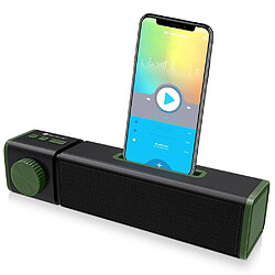 Yonis Enceinte Bluetooth Sans Fil TWS Support Carte TF MP3 FM Appel Mains-Libres Enceinte Bluetooth Stéréo Sans Fil TWS Avec FM MP3 Carte TF Appel Mains-Libres Vert YONIS