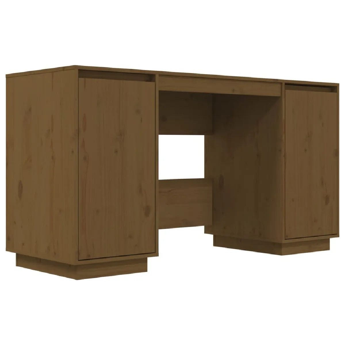 Maison Chic Bureau solide,Table de travail,Bureau d'ordinateur Marron miel 140x50x75 cm Bois massif de pin -GKD10749