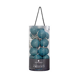 Atmosphera, Createur D'Interieur Guirlande sur secteur LED 20 boules - Bleu canard