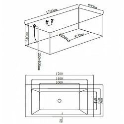 Avis Eco-De 8529 + HEAT Baignoire Balnéo "DENIA" 170x81x64 cm avec maintien de température