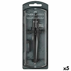 Boussole Faber-Castell Noir 5 Unités 