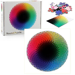 Avis Universal Copoz rond arc-en-ciel puzzle casse-tête unique forme casse-tête adulte enfant jouets cadeaux