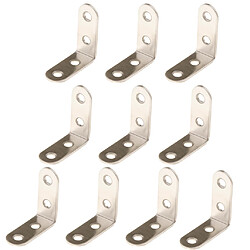 Acheter 10pcs attaches d'angle en acier epaissi angle droit 40x40x16mm