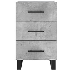 Acheter vidaXL Table de chevet gris béton 40x40x66 cm bois d'ingénierie