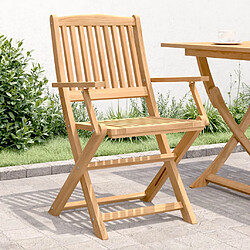 Maison Chic Lot de 4 Chaises pliables de jardin | chaises Relax bois massif d'acacia -GKD61727