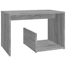 vidaXL Table d'appoint Sonoma gris 59x36x38 cm Bois d'ingénierie