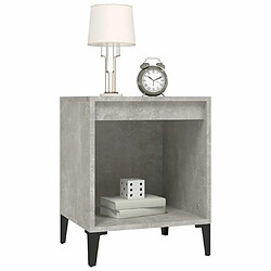 Avis Maison Chic Lot de 2 Tables de chevet,Table de nuit,Table d'appoint pour salon Gris béton 40x35x50 cm -MN51837