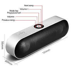 Acheter Wewoo Mini enceinte Bluetooth Haut-parleur multi-fonction pour téléphone mobile sans fil NBY-18 (rouge)