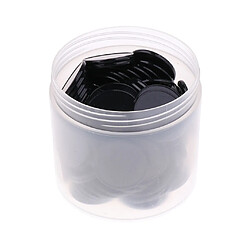 100x 25 Mm En Plastique Casino Jetons De Poker Bingo Marqueurs Jeton Jouet Cadeau Noir pas cher