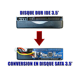 Kalea-Informatique Convertisseur IDE vers SATA (1, 2 ou 3) Pour disque dur ou lecteur graveur Pour disque dur ou lecteur/graveur