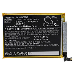 vhbw Batterie remplacement pour ZTE Li3941T44P4H836249 pour téléphone portable (4100mAh, 3,85V, Li-polymère) 